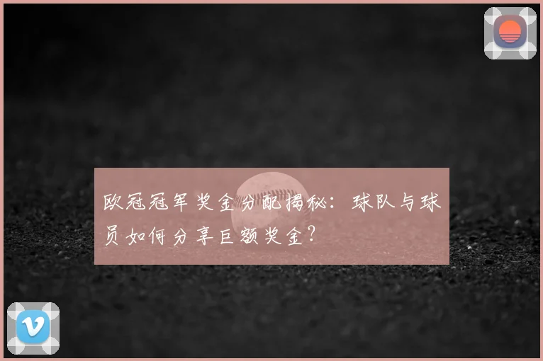 欧冠冠军奖金分配揭秘:球队与球员如何分享巨额奖金?